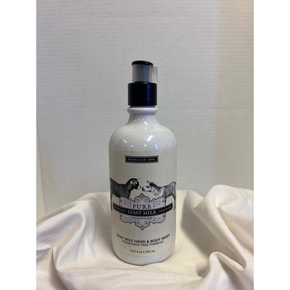 Beekman 1802 Pure Goat Milk Hand Body Wash Fragrance Free Formula 12.5 oz New